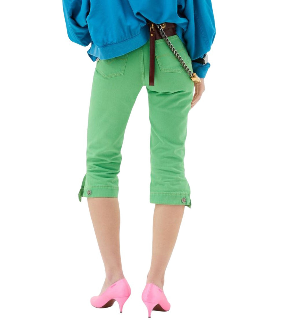 Green Regular Mid Rise Jean 4