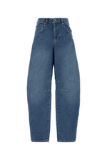 Blue Relaxed High Rise Jean 1