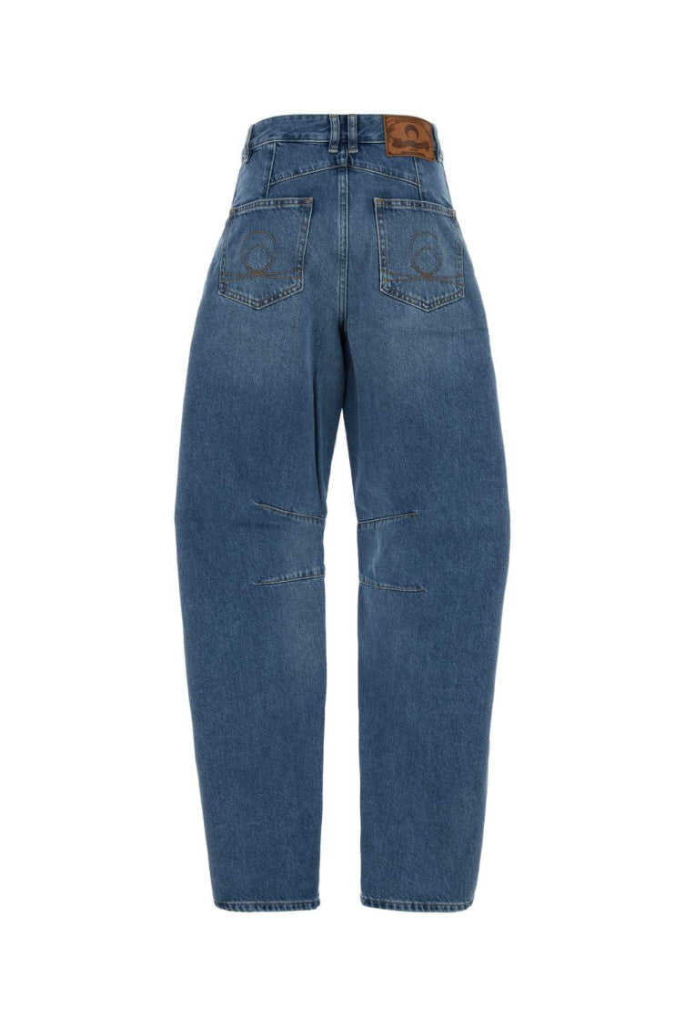Blue Relaxed High Rise Jean 2
