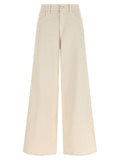 Beige Relaxed Mid Rise Jeans 1