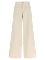 Beige Relaxed Mid Rise Jeans 1