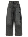 Grey Loose Low Rise Jeans 1