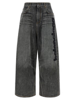 Grey Loose Low Rise Jeans 1