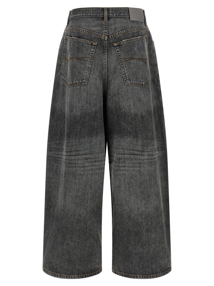 Grey Loose Low Rise Jeans 2
