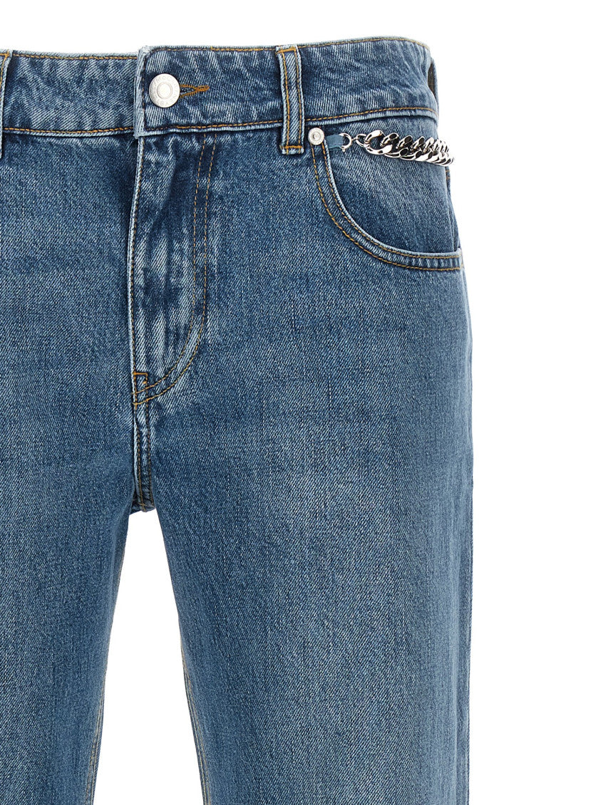 Light Blue Regular Mid Rise Jeans 3