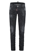 Black Skinny Mid Rise Jeans 1