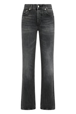 Black Straight High Rise Jeans 1