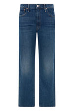 Blue Straight Mid Rise Jeans 1