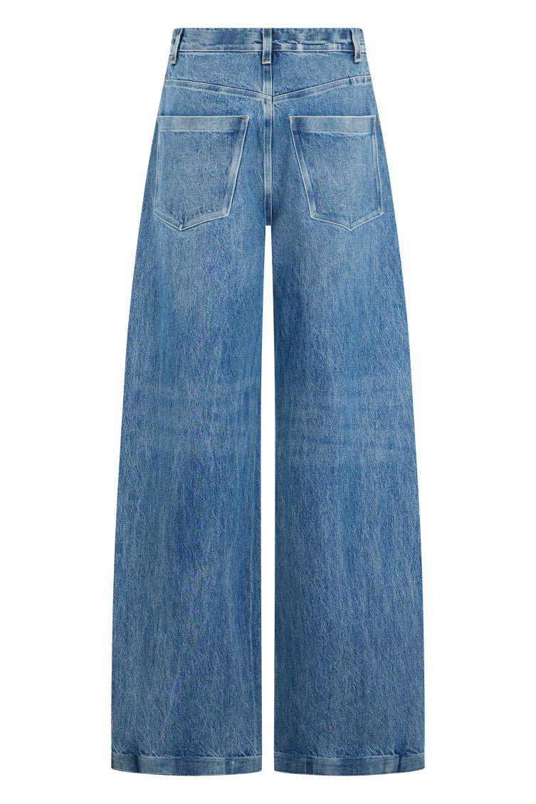 Light Blue Loose High Rise Jeans 2