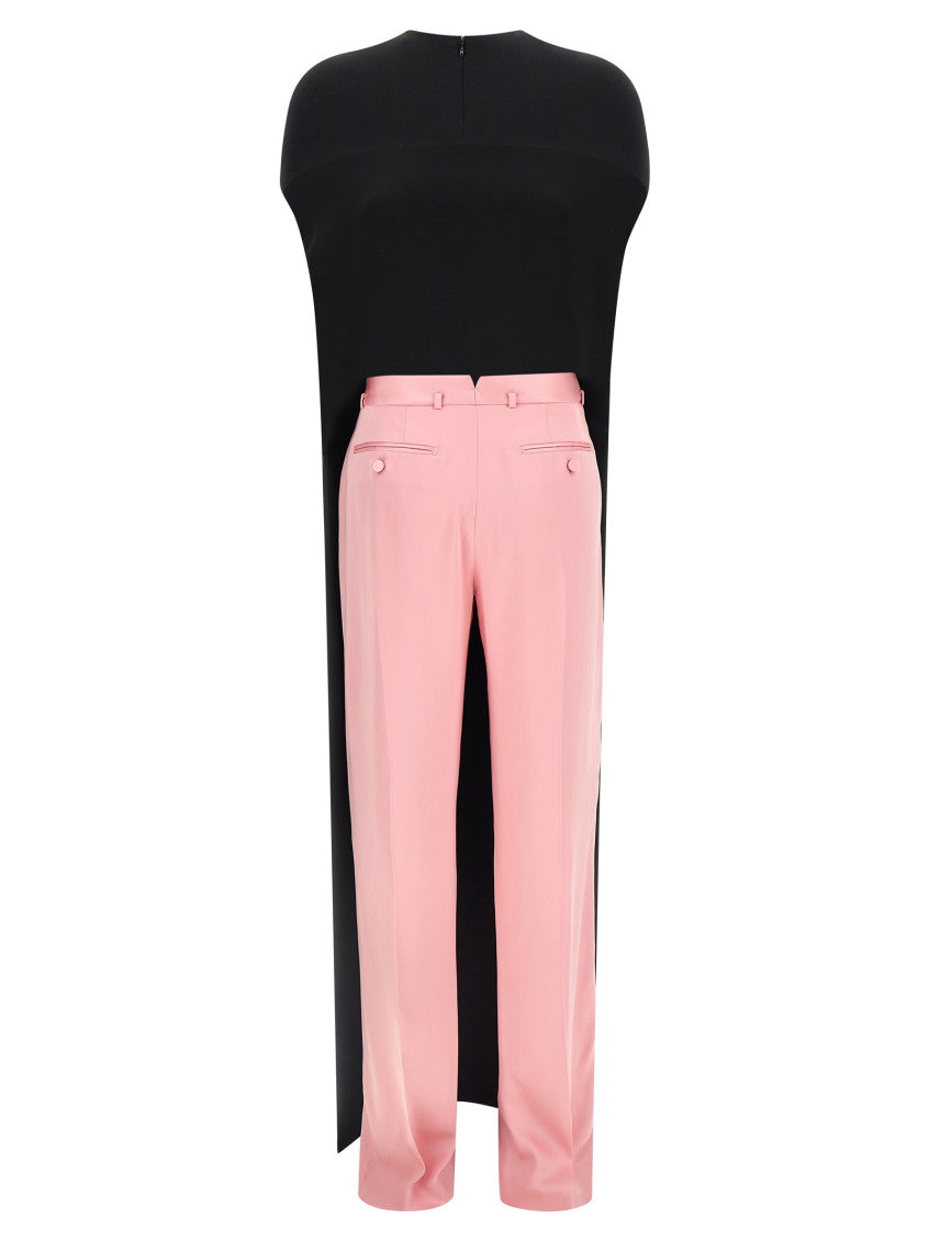 Multicolour Solid Crew Neck Jumpsuit 2