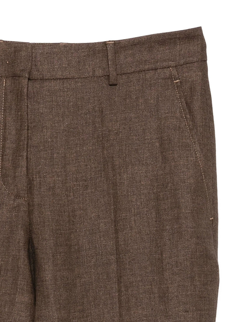 Brown Regular Tapered Pant 3