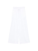 White Straight Flat Front Pant 1