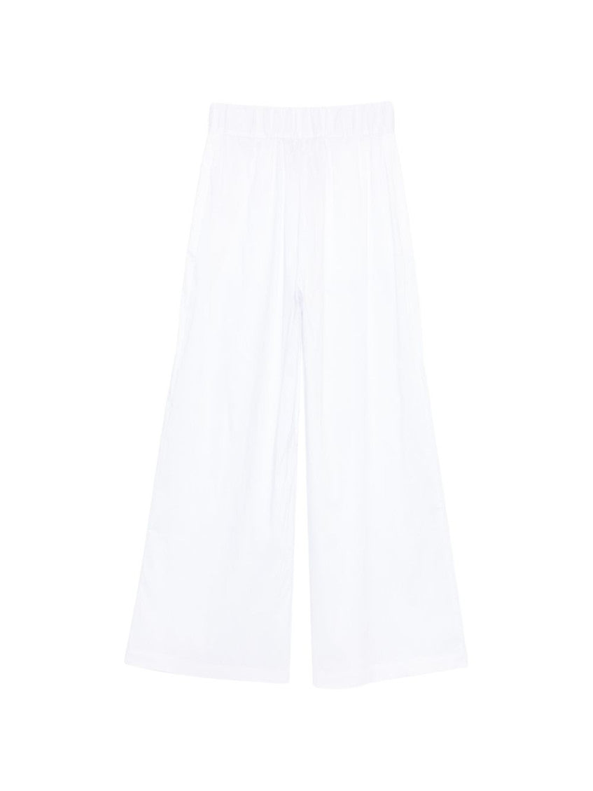 White Straight Flat Front Pant 2