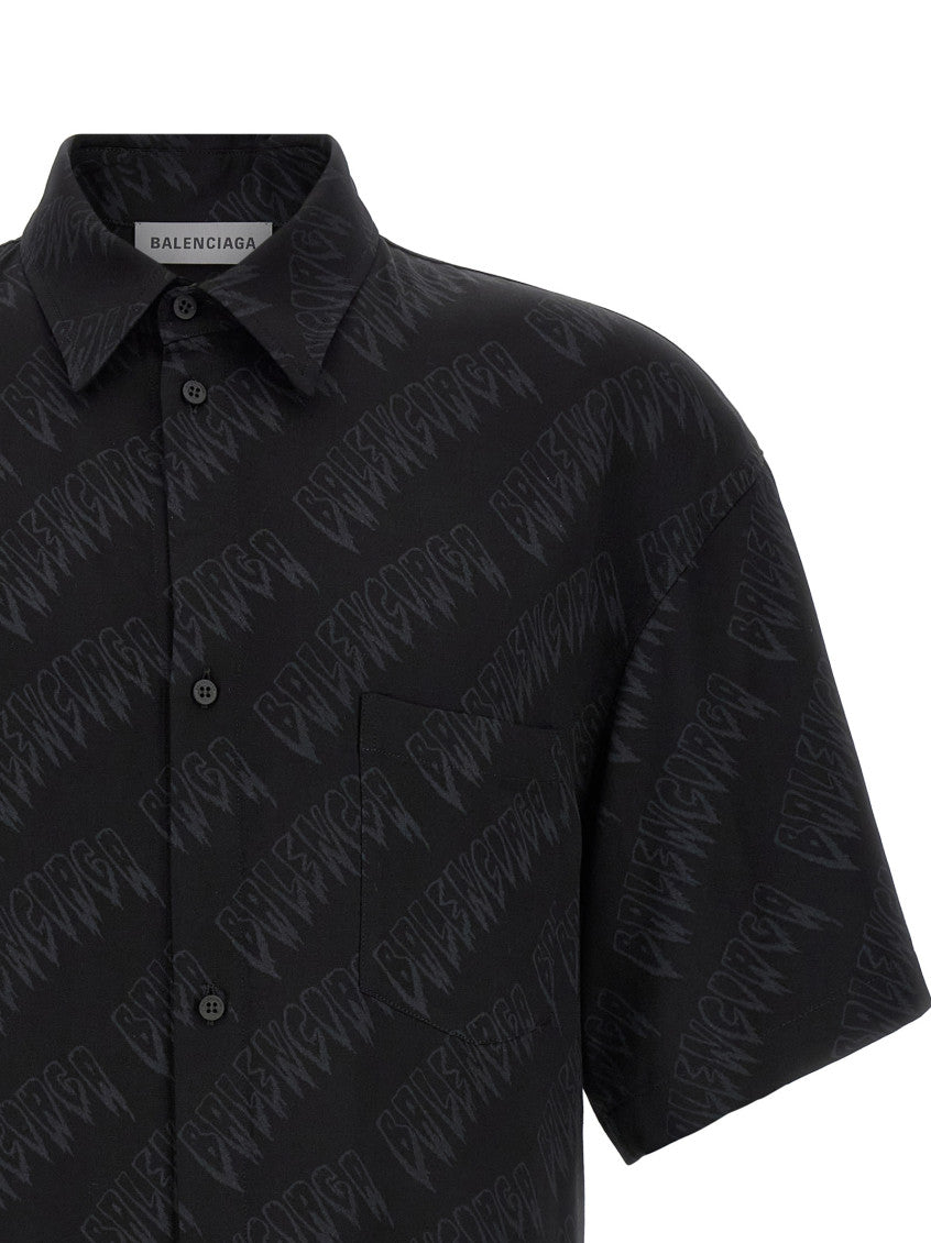 Black Printed Logo Shirt 2