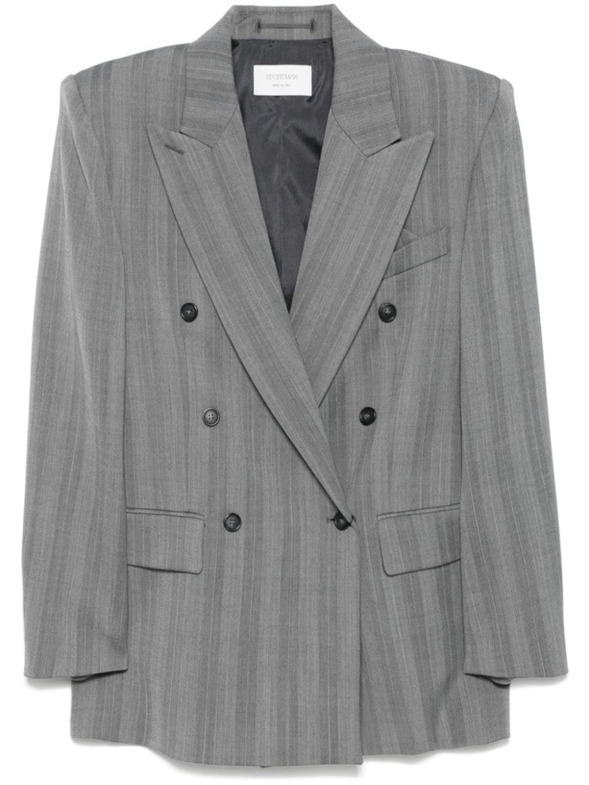 Grey Double-breasted Jacket 1