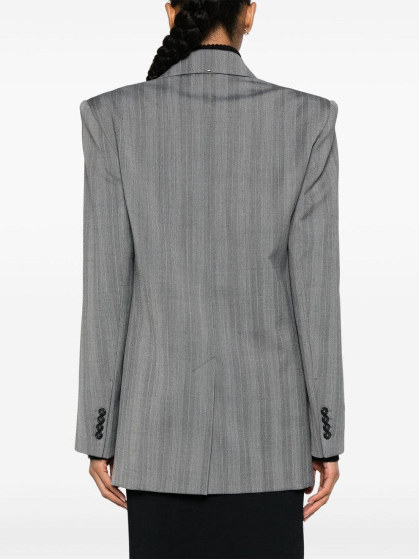 Grey Double-breasted Jacket 2