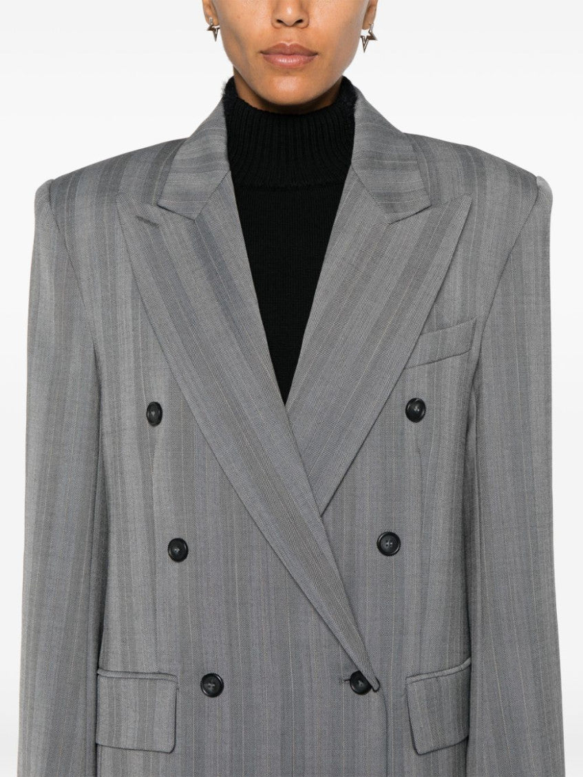Grey Double-breasted Jacket 4