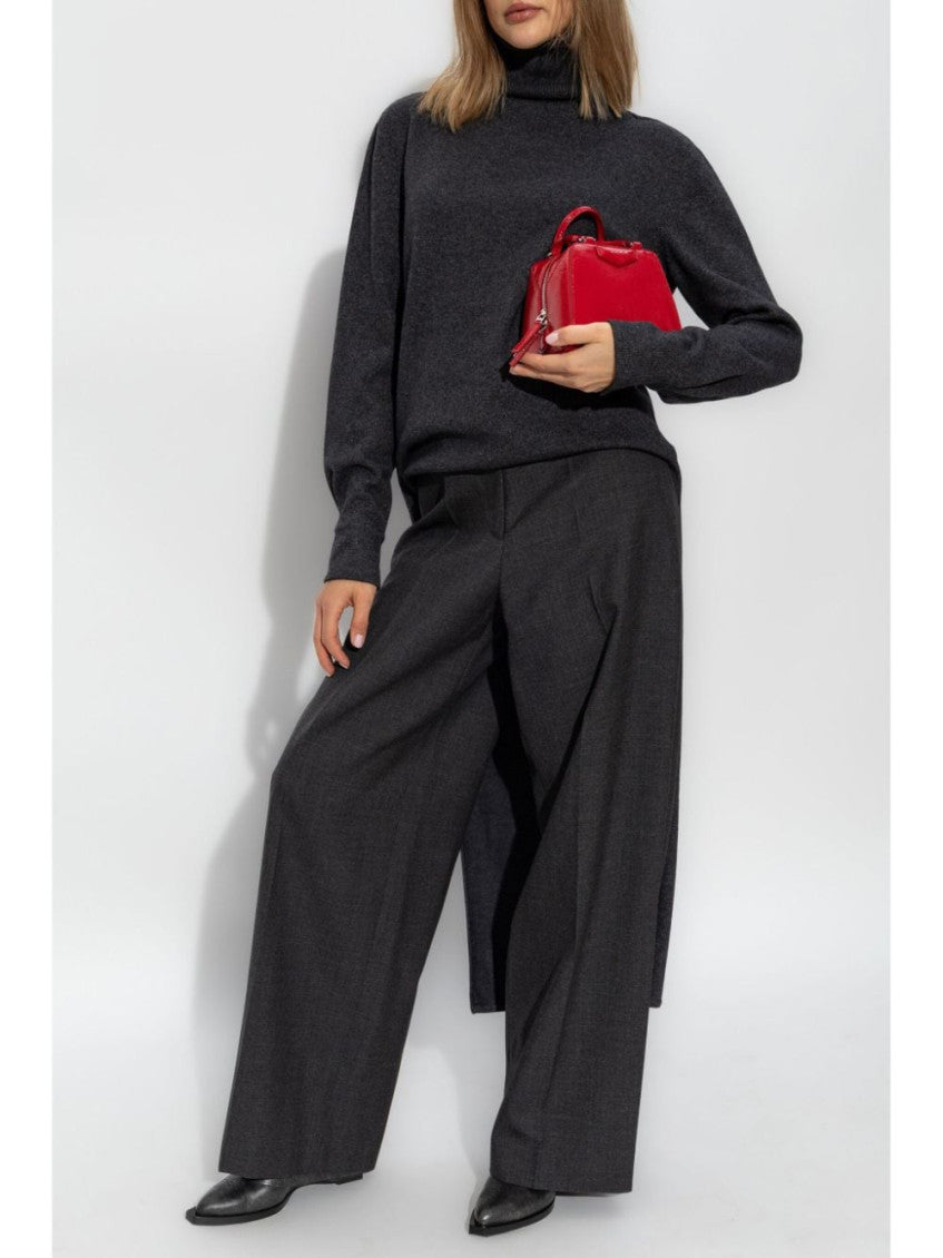Grey Oversized tailored pants 4