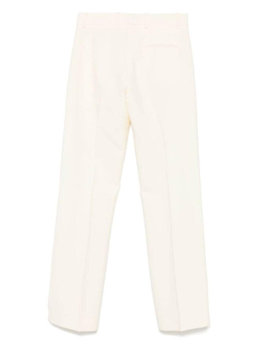 White Flared Trousers 2