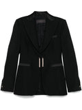 Black tassel-detail blazer 1