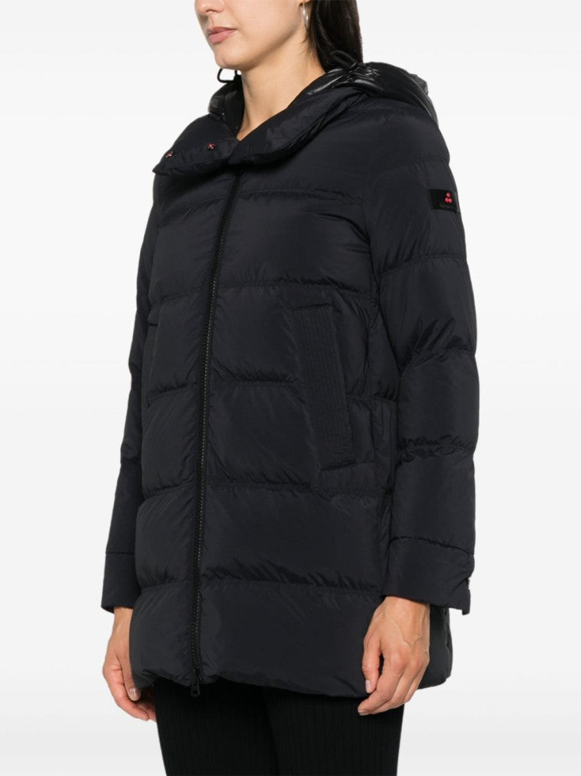 Black logo-appliqué jacket 3