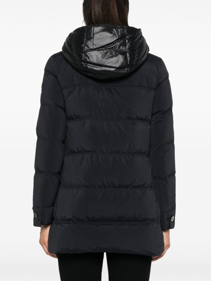 Black logo-appliqué jacket 4