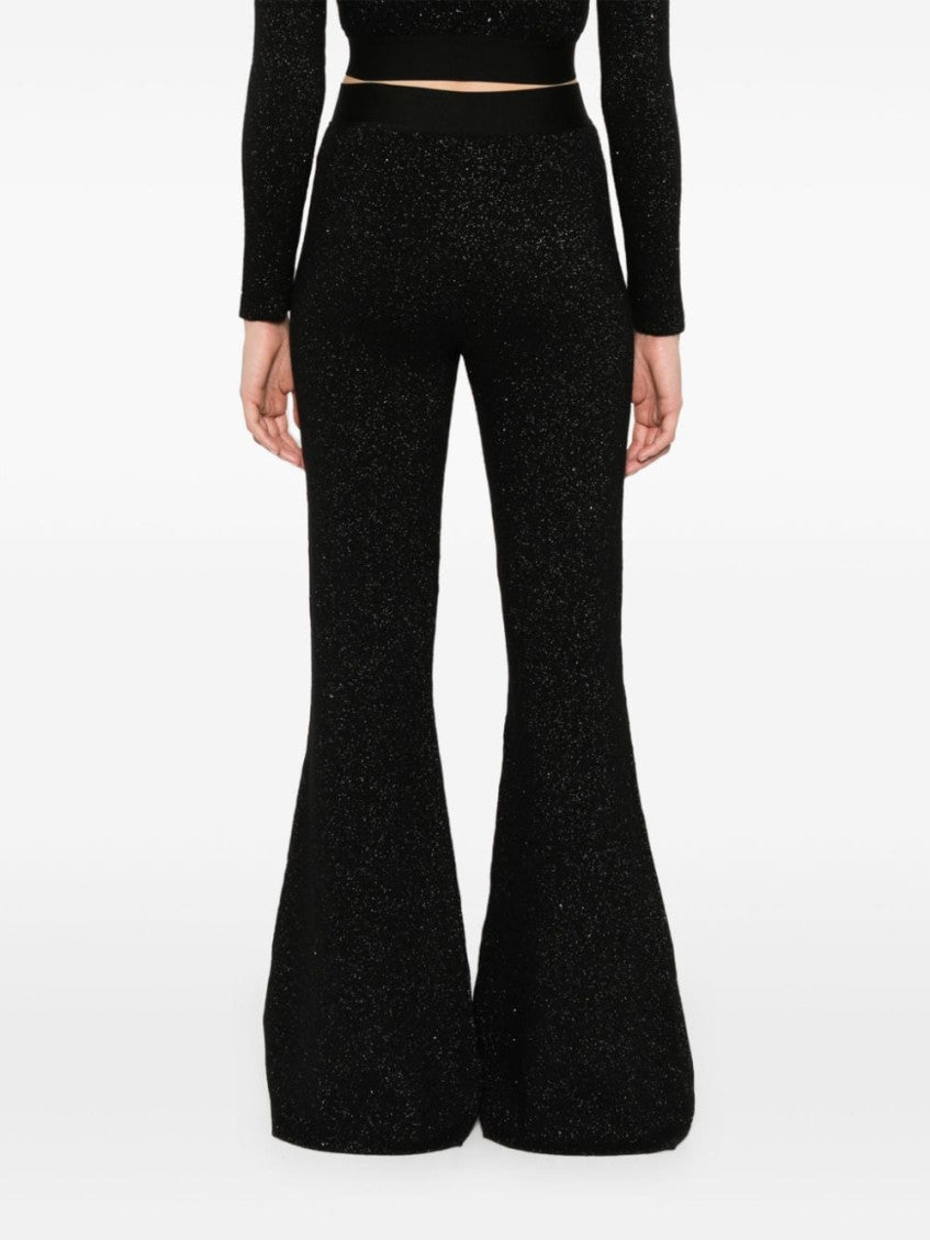Black logo-tape trousers 2