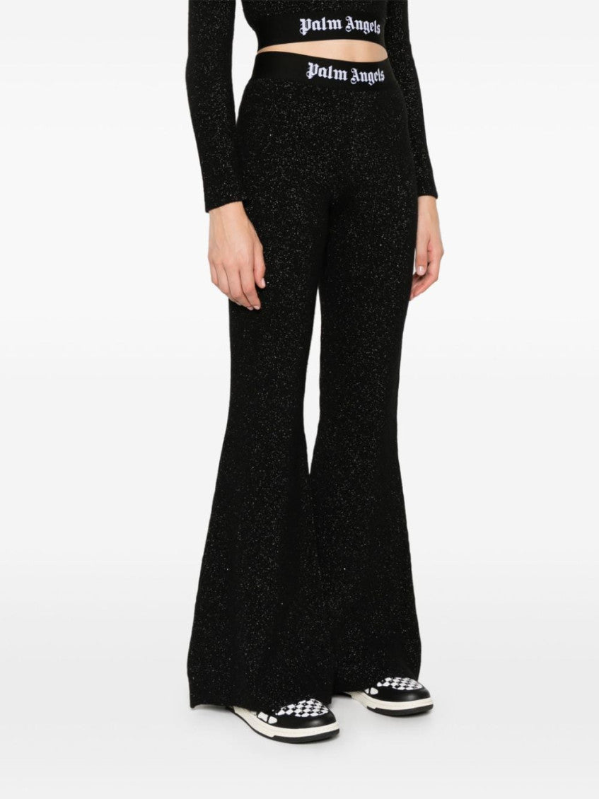 Black logo-tape trousers 3