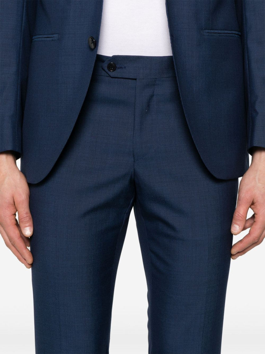 Navy Blue Double-breasted Suit 2