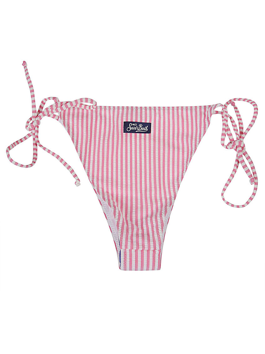 Pink Adjustable laces bikini bottoms 2