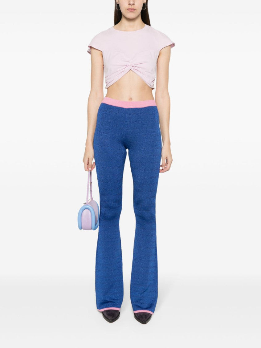 Blue Flared Trousers 2