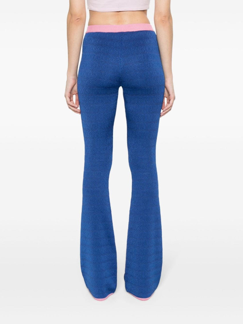 Blue Flared Trousers 5