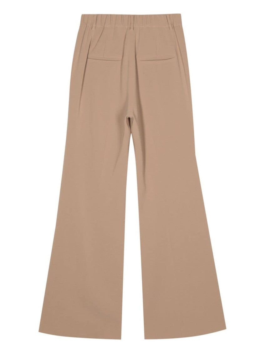Beige flared tailored trousers 2