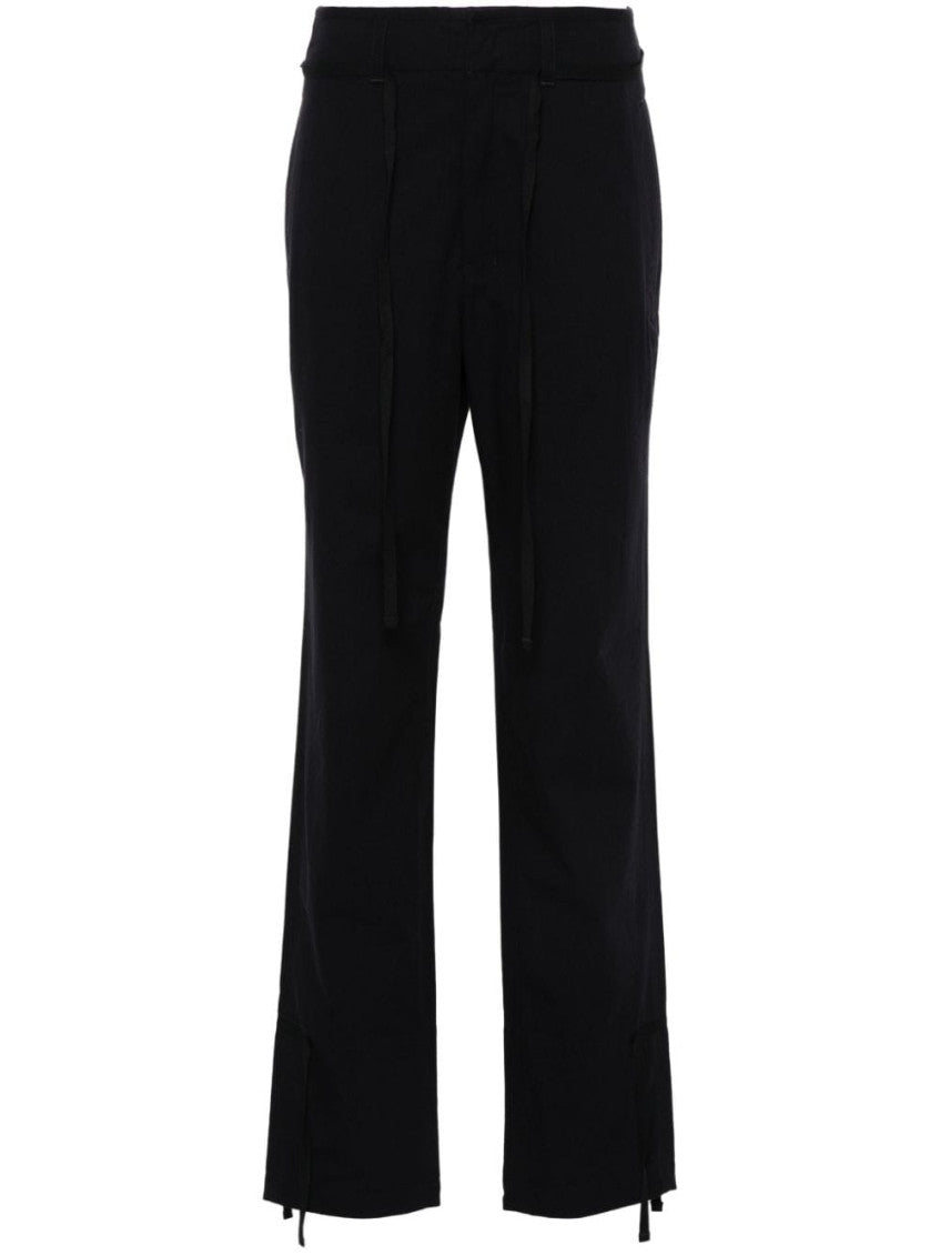 Navy Blue Drawstring Trousers 1