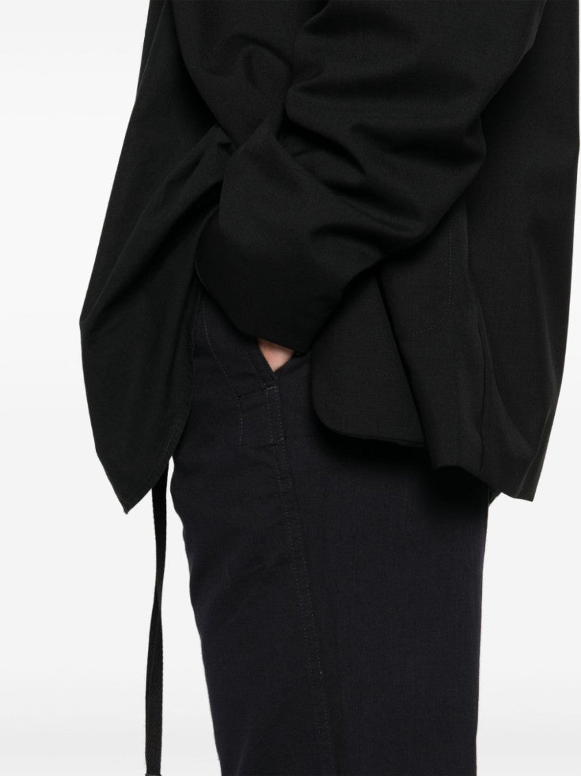 Navy Blue Drawstring Trousers 5
