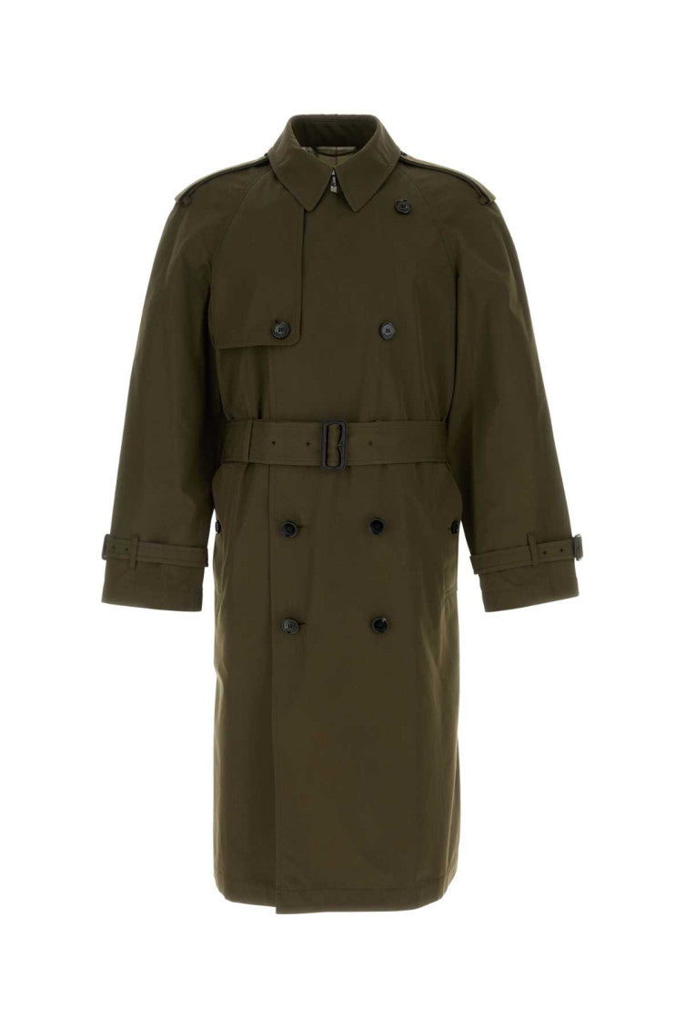 Olive Trench Coat 1