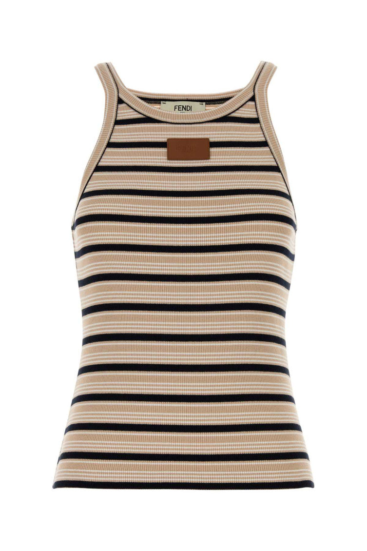Multicolor Stripes Round Neck T-Shirt 1