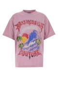 Pink Graphic Crew Neck T-Shirt 1