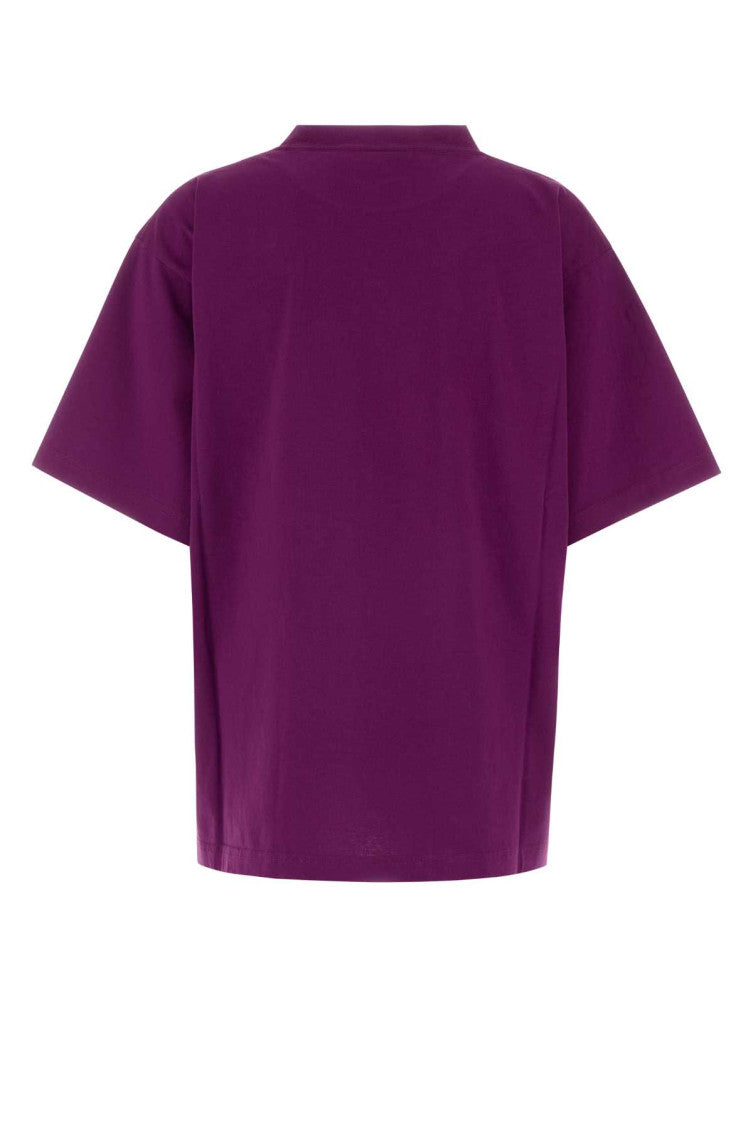 Purple Graphic Crew Neck T-Shirt 2