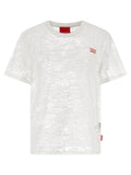 White Logo Crew Neck T-Shirt 1
