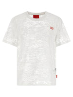 White Logo Crew Neck T-Shirt 1