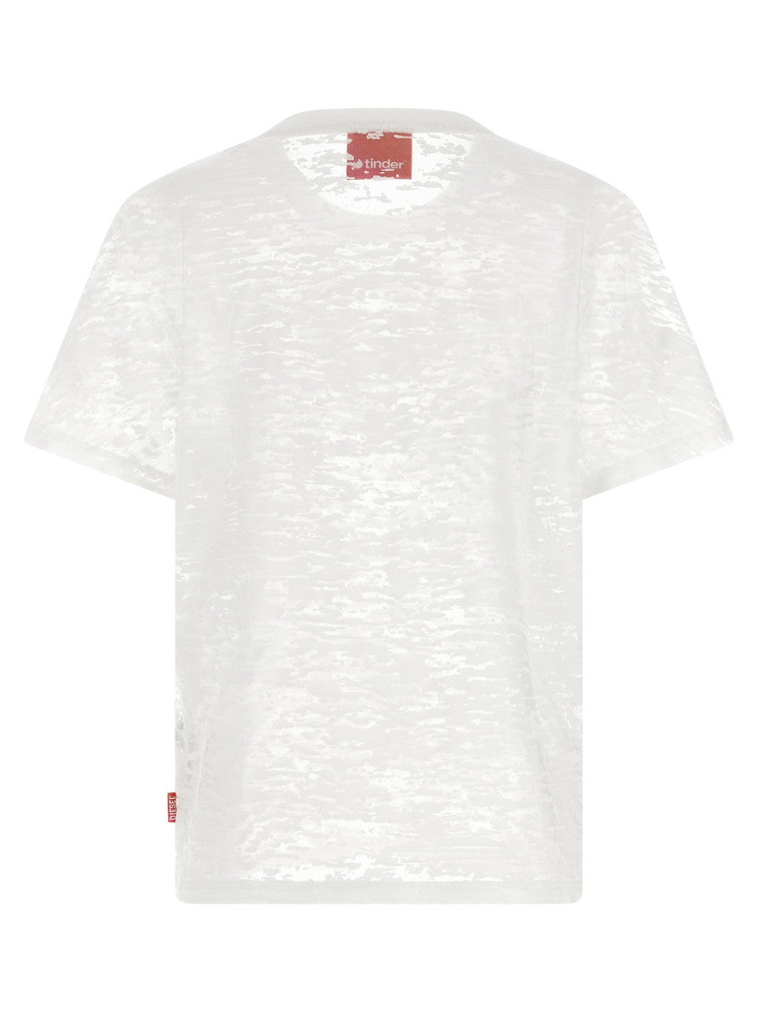 White Logo Crew Neck T-Shirt 2