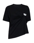 Black Solid Crew Neck T-Shirt 1