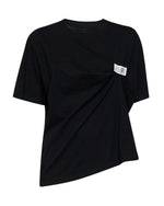 Black Solid Crew Neck T-Shirt 1