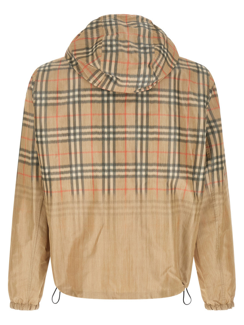 Beige Check Hood Jacket 2