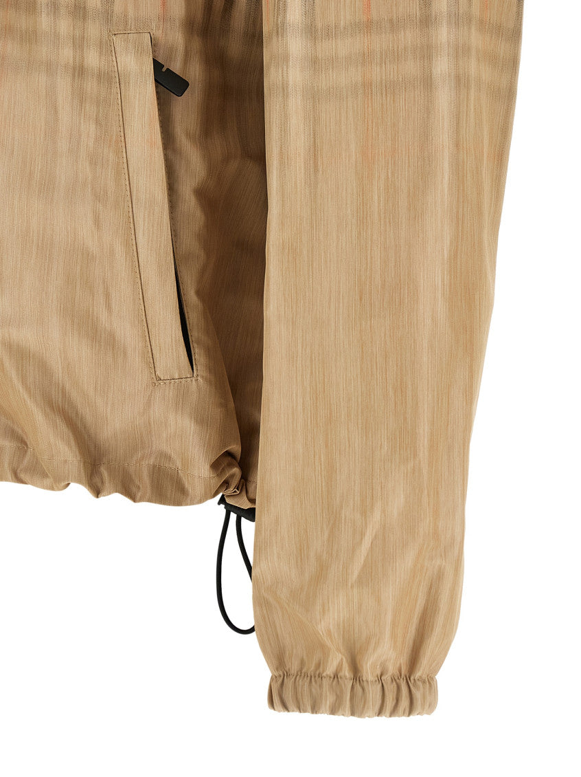 Beige Check Hood Jacket 4