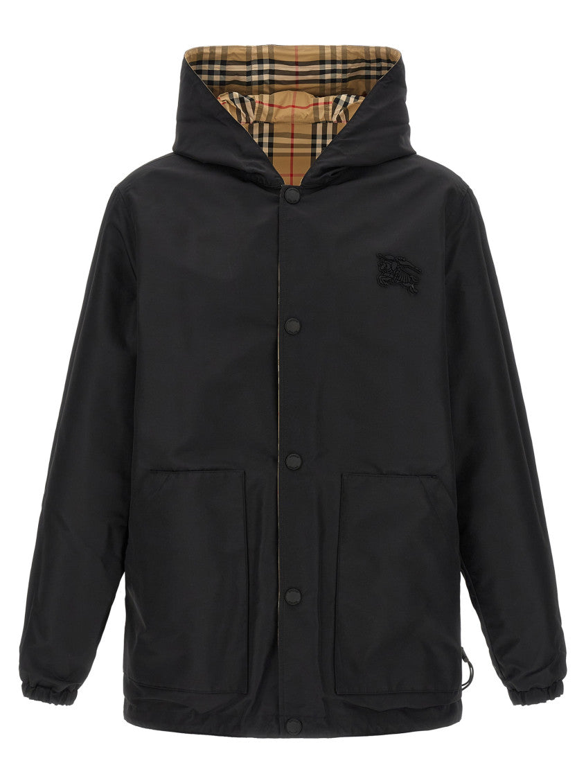 Beige Check Hood Jacket 2