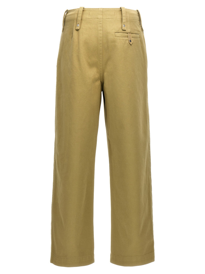 Beige Flat Front Pant 2