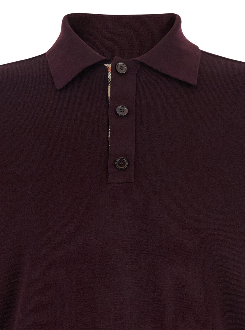 Maroon Shirt Collar Polo 3