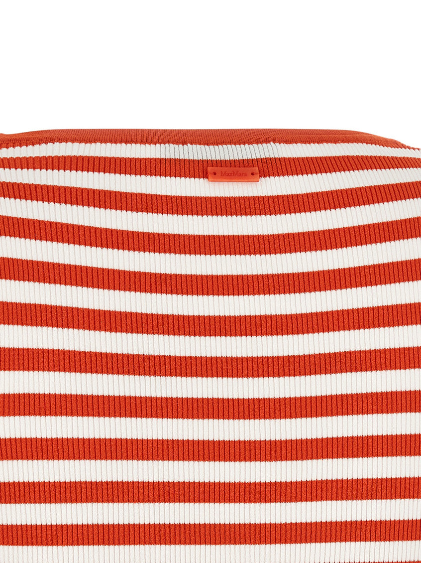Red Stripes Scoop Neck Top 4